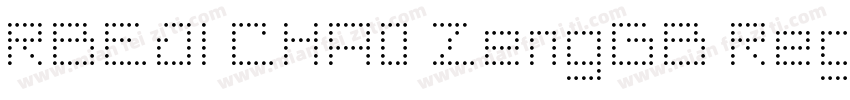 RBEJI CHA0 ZengGB Regular字体转换
